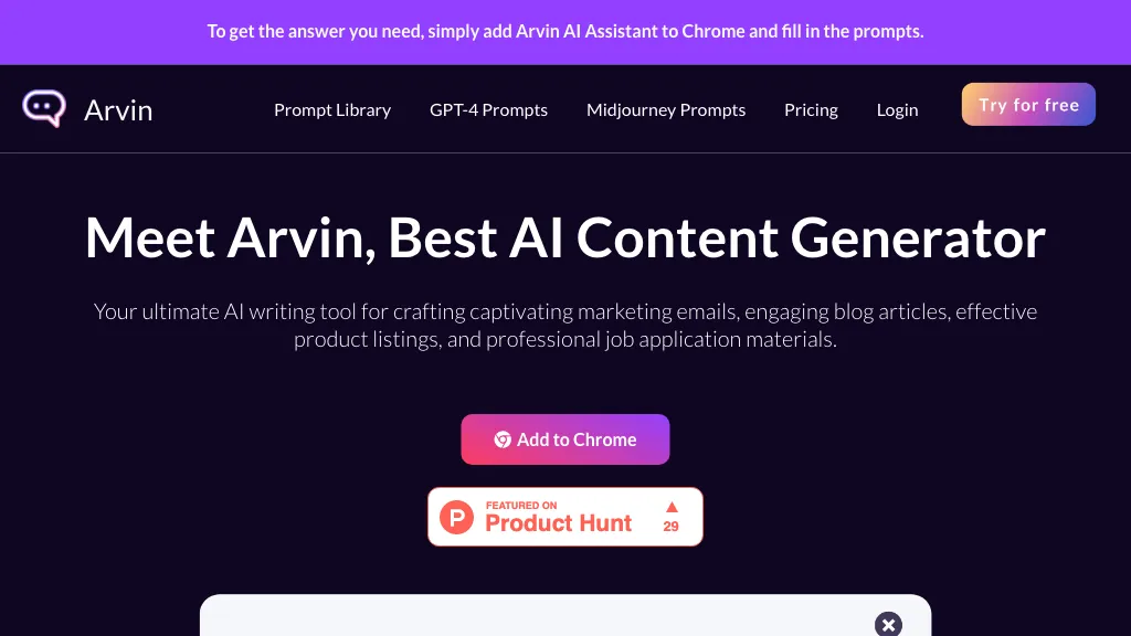 Arvin AI and Alternatives - FutureToolsWeekly.io